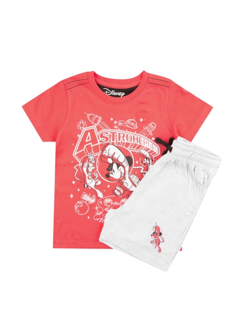

Colt Boys Peach-Coloured & White Printed T-shirt with Shorts