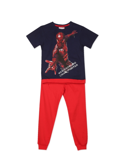 

Colt Boys Assorted Spiderman Printed Cotton T-shirt with Joggers