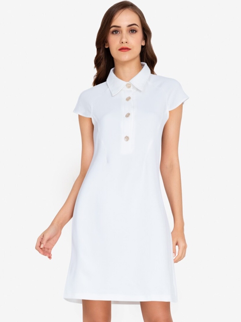 

ZALORA WORK White T-shirt Mini Dress