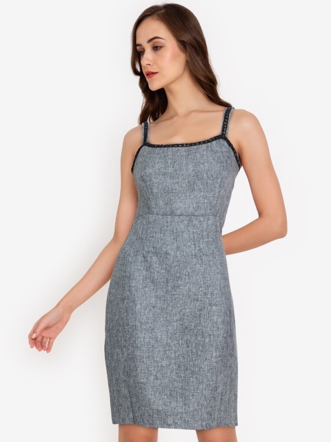 

ZALORA WORK Grey Sheath Dress