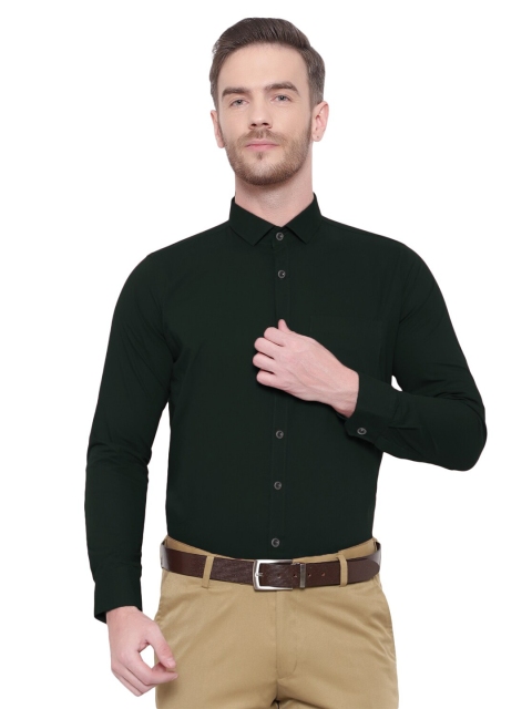 

Srey trends Men Green Comfort Pure Cotton Formal Shirt