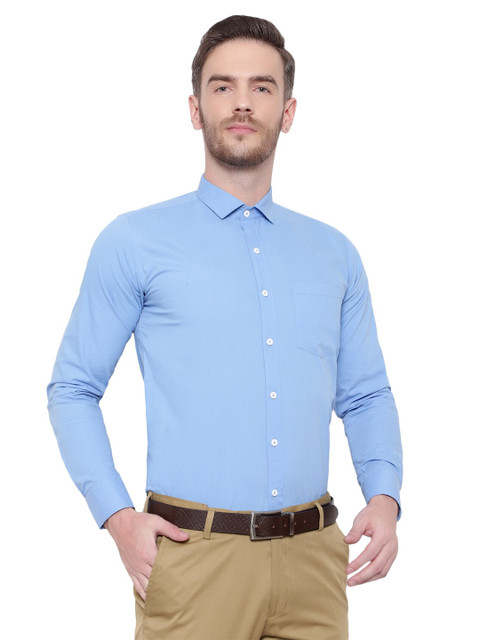 

Srey trends Men Blue Comfort Formal Shirt PURE COTTON