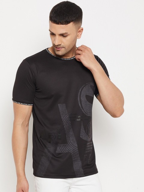 

Parcel Yard Men Black 2 Striped T-shirt
