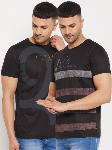 

Parcel Yard Men Black Typography 2 Printed T-shirt