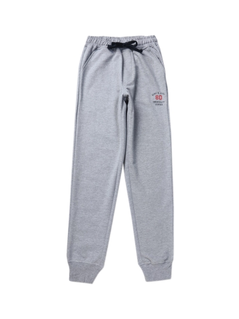 

Gini and Jony Boys Grey Solid Cotton Jogger