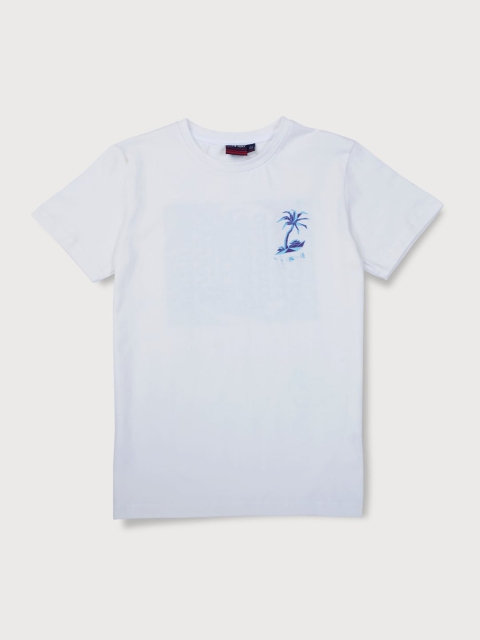 

Gini and Jony Boys Off White Sports Applique T-shirt