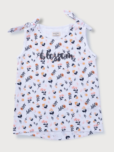 

Gini and Jony White Print Top