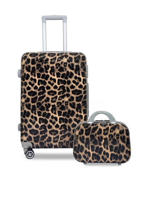 

Polo Class Set of 2 Black Printed Trolley & Vanity Bag