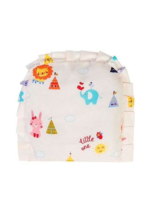 

Baby Moo Kids Off-White Printed Rai Baby Pillow