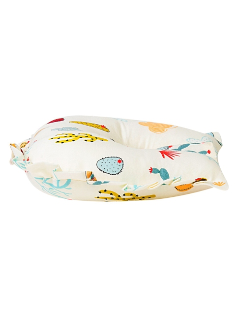 

Baby Moo Kids Off White & Multicolored Printed U Shape Pillow