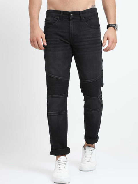 

Old Grey Men Black Slim Fit Light Fade Jeans