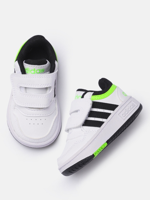 

ADIDAS Kids White HOOPS 3.0 Sneakers