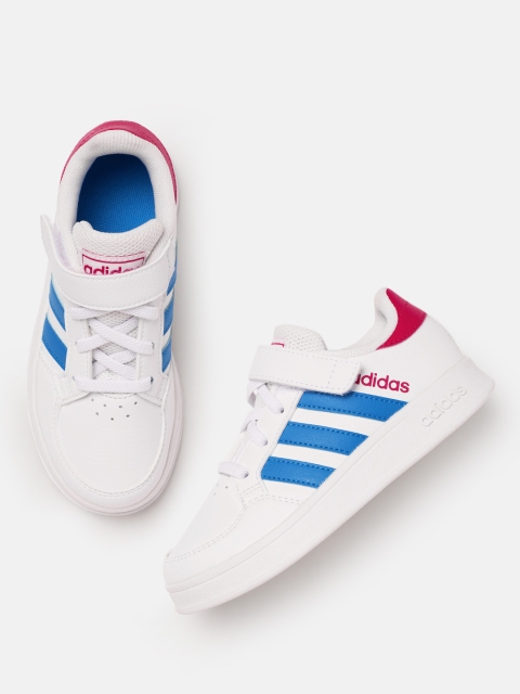 

ADIDAS Kids White Breaknet EL Sneakers