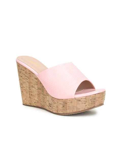 

VALIOSAA Pink Wedge Sandals