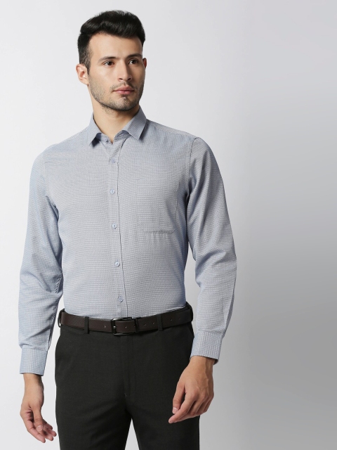

Solemio Men Blue Smart Formal Shirt
