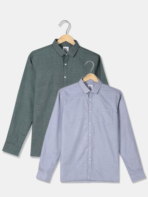 

Excalibur Men Assorted Formal Spread Collar Shirt Long Sleeves