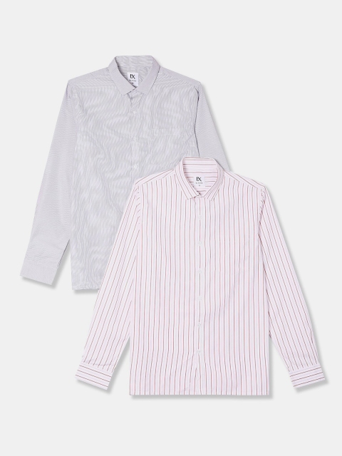 

Excalibur Men Assorted Striped Casual Shirt