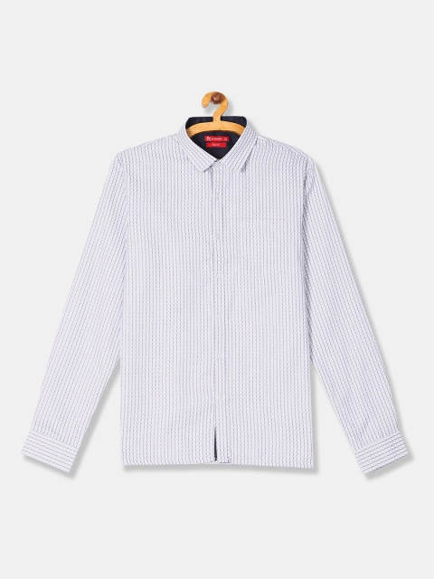 

Excalibur Men Purple Slim Fit Striped Casual Shirt