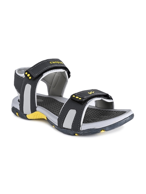 

Campus Men Grey Melange Solid Sports Sandals