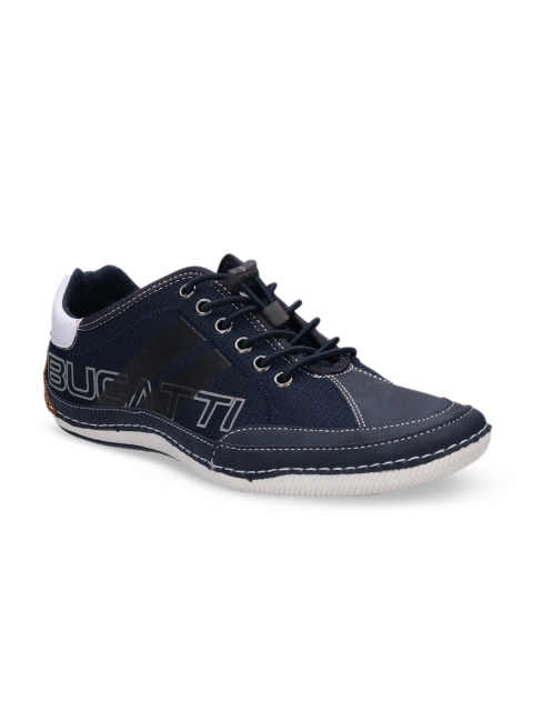 

Bugatti Men Blue Woven Design Sneakers