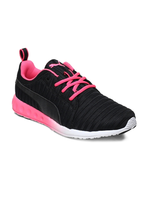 

PUMA Women Black Carson Linear Running Shoes