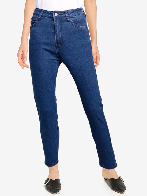 

ZALORA BASICS Women Blue Skinny Fit Low-Rise Stretchable Jeans
