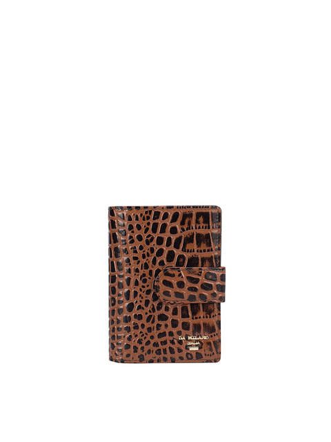 

Da Milano Women Brown Textured Leather Two Fold Wallet