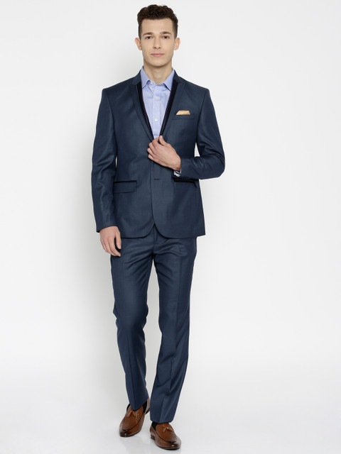 

Park Avenue Blue Single-Breasted Super Slim Fit Two-Piece Formal Suit