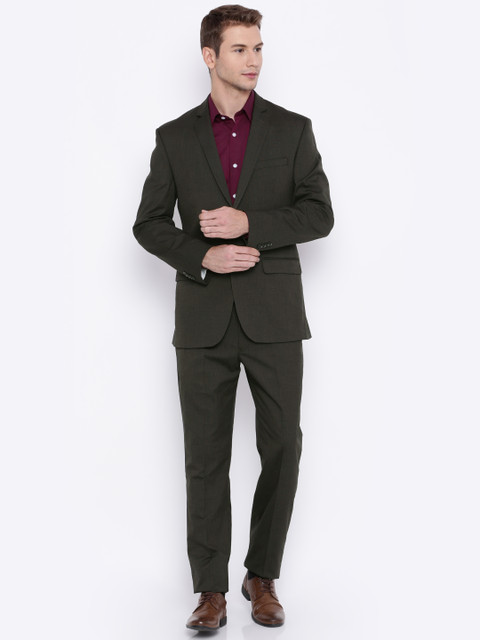 

Park Avenue Brown Single-Breasted Slim Fit Formal Suit
