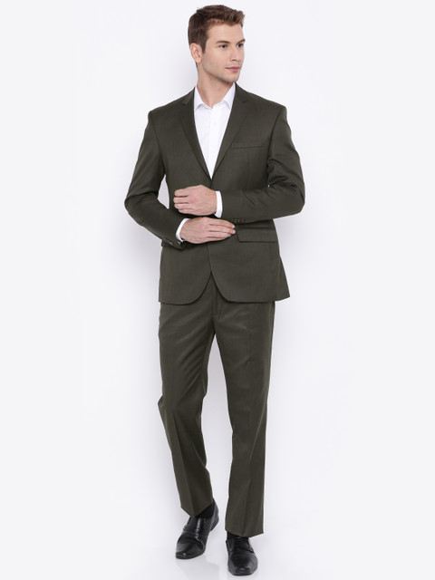 

Park Avenue Brown Super Slim Fit Single-Breasted Two-Piece Formal Suit