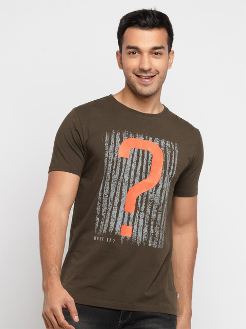 

Status Quo Men Green Printed T-shirt