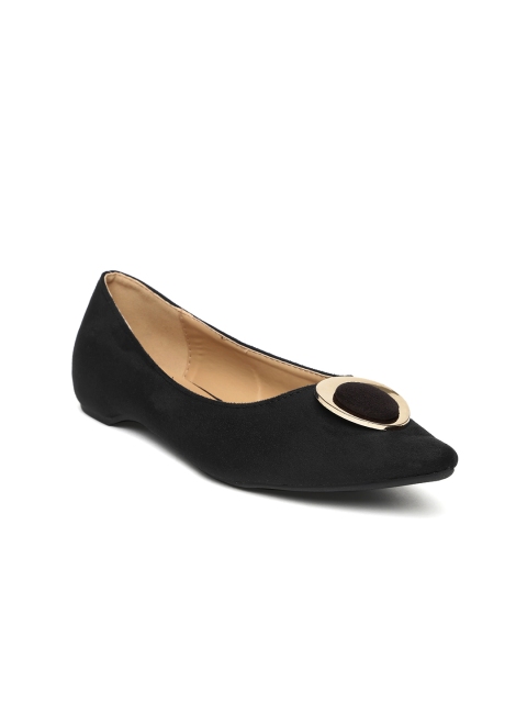 

Tao Paris Women Black Pointy-Toed Ballerinas
