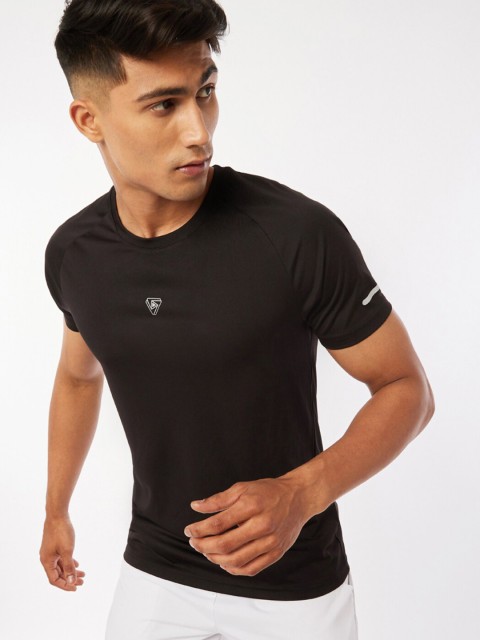 

Bewakoof X Play Men Black Training Utility T-shirt