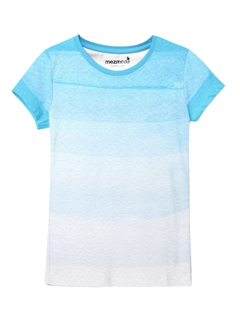 

mezmoda Girls Blue Printed T-shirt