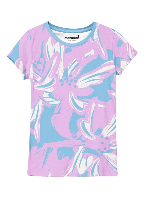 

mezmoda Girls Multicoloured Printed T-shirt, Multi