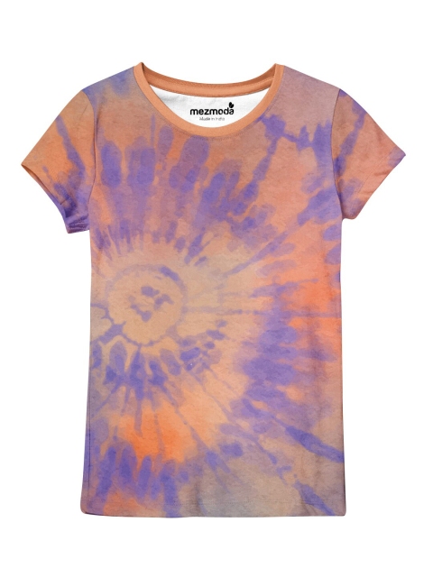 

mezmoda Girls Multicoloured Tie and Dye Dyed T-shirt, Multi