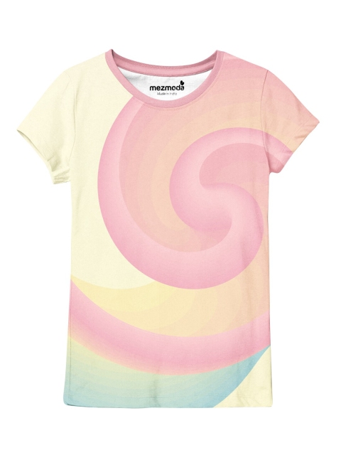 

mezmoda Girls Multicoloured Printed T-shirt, Multi