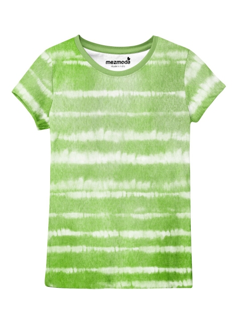

mezmoda Girls Green Tie and Dye Dyed T-shirt