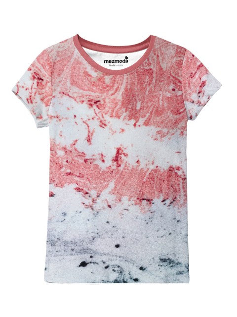 

mezmoda Girls Multicoloured Tie and Dye Printed T-shirt, Multi