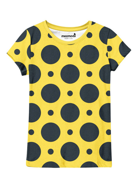 

mezmoda Girls Multicoloured Printed T-shirt, Multi