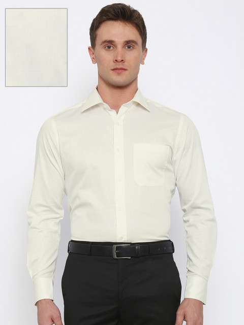 

Raymond Men Off-White Contemporary Regular Fit Solid Formal Shirt