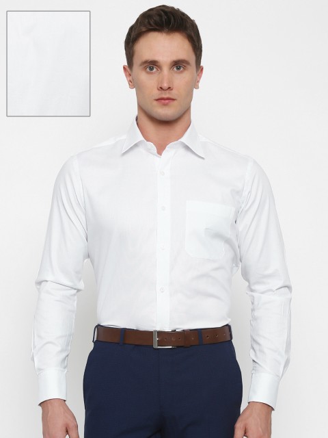 

Raymond Men White Contemporary Fit Self-Design Formal Shirt