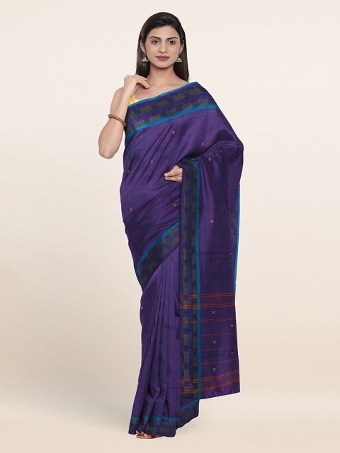 

Pothys Blue & Violet Ethnic Motifs Pure Cotton Saree