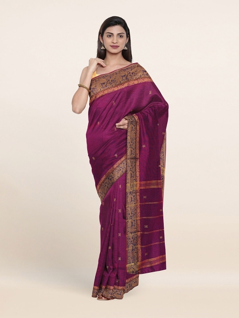 

Pothys Magenta & Violet Ethnic Motifs Pure Cotton Saree
