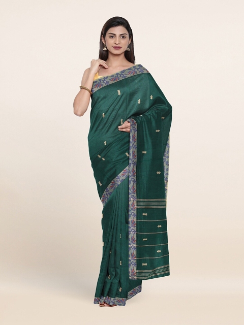 

Pothys Green & Blue Ethnic Motifs Pure Cotton Saree