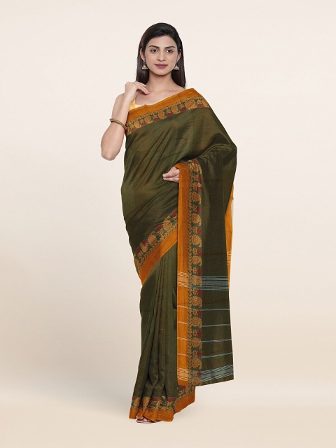 

Pothys Green & Orange Pure Cotton Saree