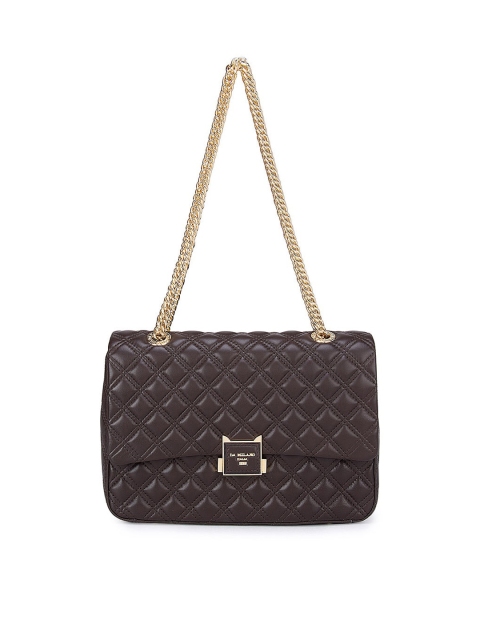 

Da Milano Women Brown Textured Leather Structured Shoulder Bag