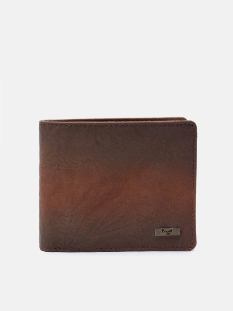 

Baggit Men Tan PU Two Fold Wallet