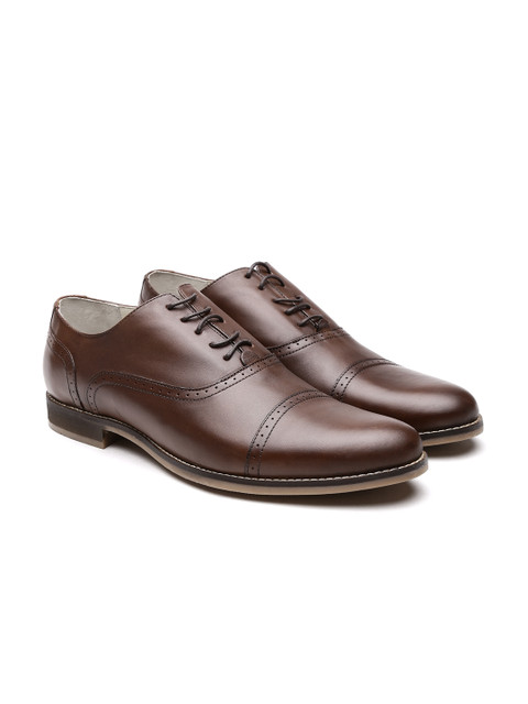 

United Colors of Benetton Men Brown Genuine Leather Brogues