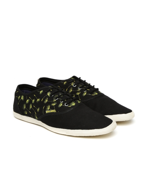 

Jack & Jones Men Black Printed Sneakers